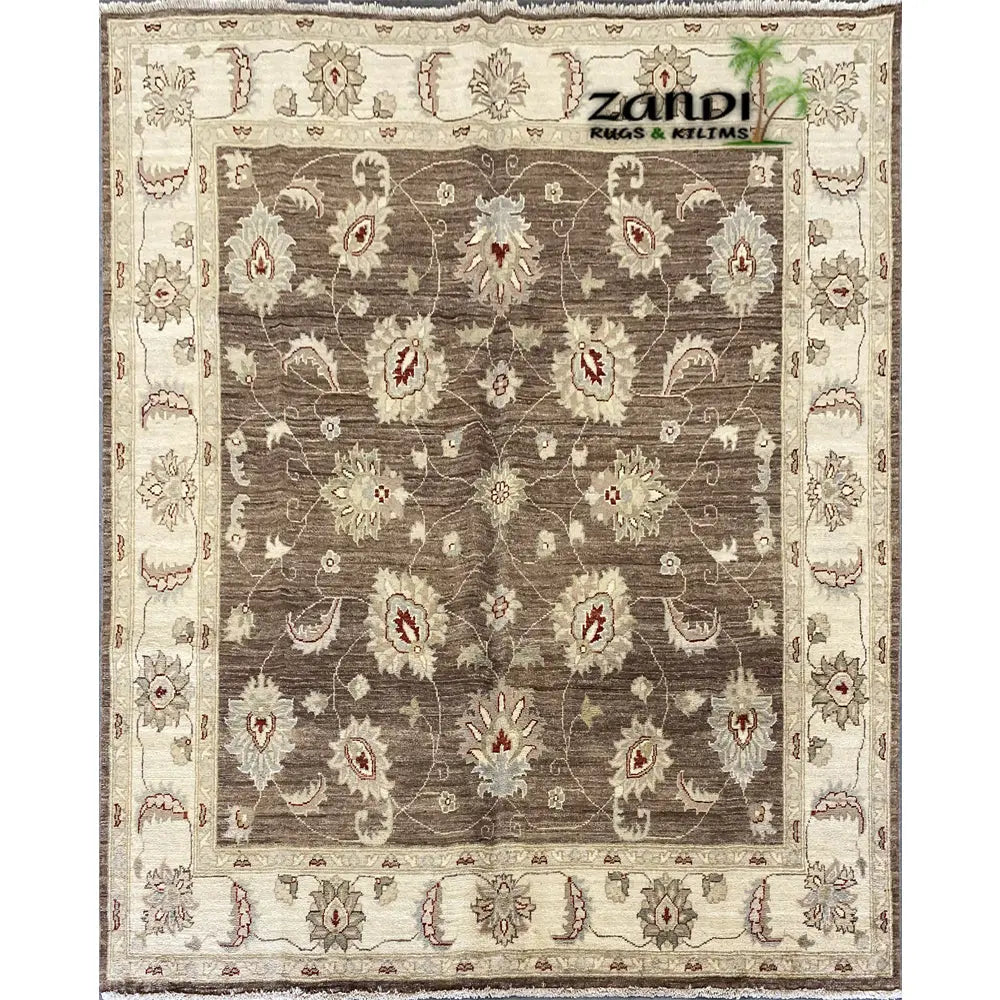 One Of The Kind Pakistani Hand-Knotted Rug 6'8" x 6'6" zandirugs